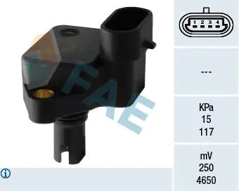 Handler.Part Sensor, intake manifold pressure FAE 15065 1