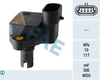 Handler.Part Sensor, intake manifold pressure FAE 15066 1