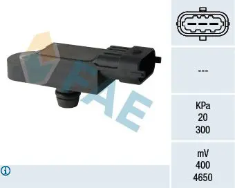 Handler.Part Sensor, intake manifold pressure FAE 15068 1