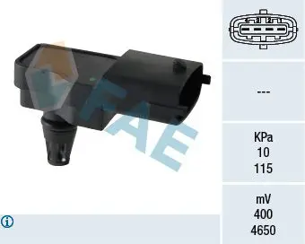 Handler.Part Sensor, intake manifold pressure FAE 15104 1