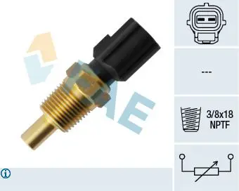 Handler.Part Sensor, coolant temperature FAE 33755 1