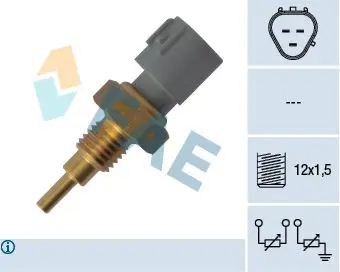 Handler.Part Sensor, coolant temperature FAE 33910 1