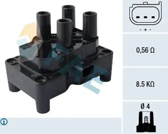 Handler.Part Ignition coil FAE 80284 1