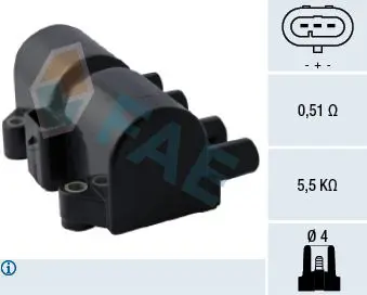 Handler.Part Ignition coil FAE 80317 1