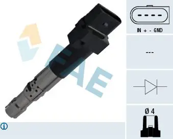 Handler.Part Ignition coil FAE 80327 1