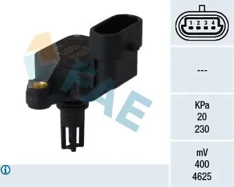 Handler.Part Sensor, intake manifold pressure FAE 15073 1