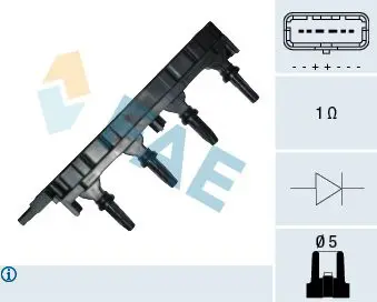 Handler.Part Ignition coil FAE 80277 1