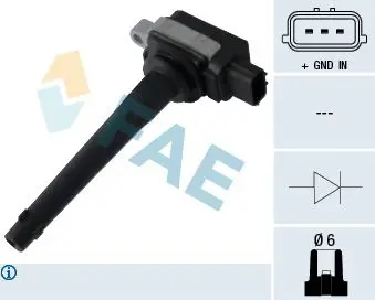 Handler.Part Ignition coil FAE 80288 1