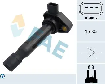 Handler.Part Ignition coil FAE 80300 1