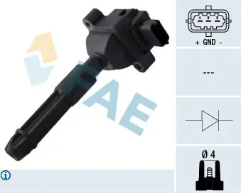 Handler.Part Ignition coil FAE 80324 1