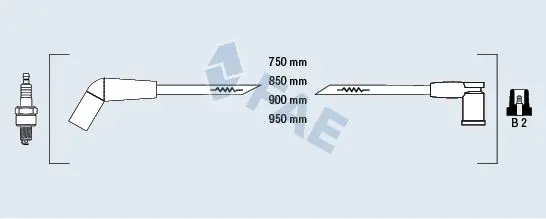 Handler.Part Ignition cable kit FAE 85114 1