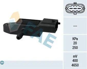 Handler.Part Sensor, intake manifold pressure FAE 15106 1