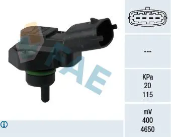 Handler.Part Sensor, intake manifold pressure FAE 15119 1