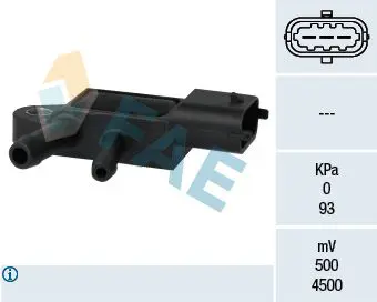 Handler.Part Sensor, exhaust pressure FAE 16106 1