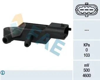 Handler.Part Sensor, exhaust pressure FAE 16107 1