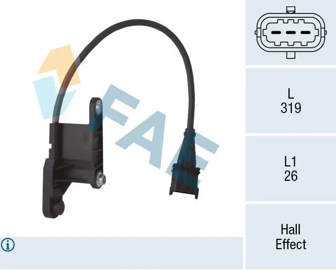 Handler.Part Sensor, camshaft position FAE 79121 1