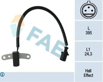 Handler.Part Sensor, crankshaft pulse FAE 79305 1