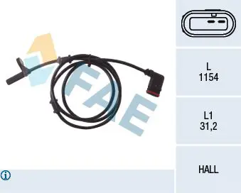 Handler.Part Sensor, wheel speed FAE 78028 1