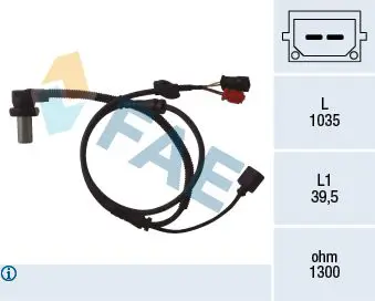 Handler.Part Sensor, wheel speed FAE 78059 1