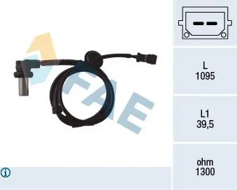 Handler.Part Sensor, wheel speed FAE 78062 1