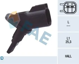 Handler.Part Sensor, wheel speed FAE 78094 1