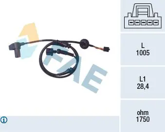 Handler.Part Sensor, wheel speed FAE 78097 1