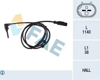 Handler.Part Sensor, wheel speed FAE 78084 1