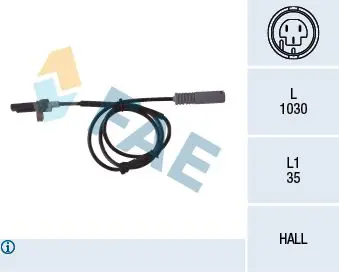 Handler.Part Abs wheel speed sensor FAE 78043 1