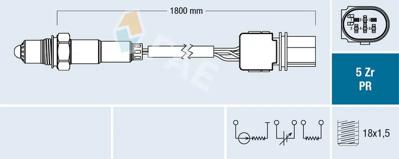 Handler.Part Lambda sensor FAE 75054 1