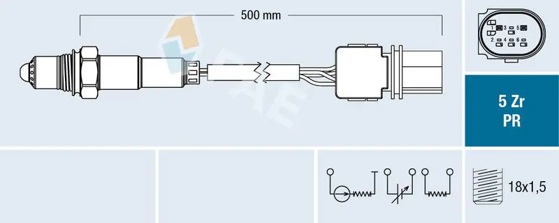 Handler.Part Lambda sensor FAE 75060 1