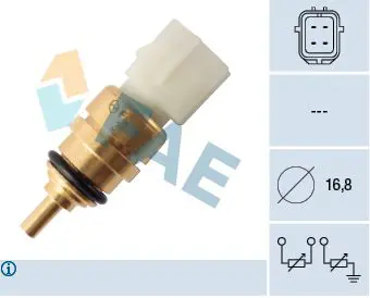 Handler.Part Sensor, coolant temperature FAE 33357 1