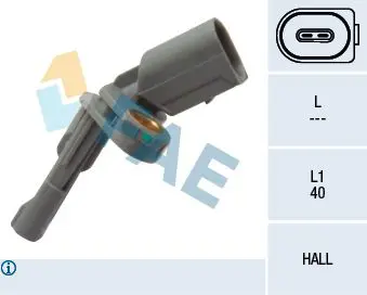 Handler.Part Sensor, wheel speed FAE 78126 1