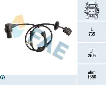 Handler.Part Sensor, wheel speed FAE 78148 1