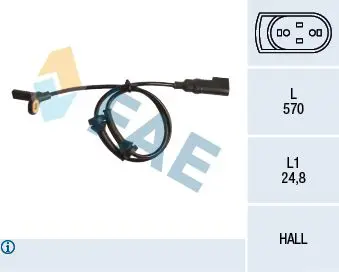 Handler.Part Sensor, wheel speed FAE 78151 1