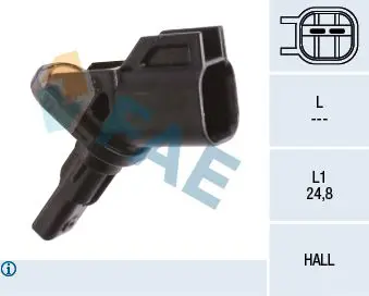 Handler.Part Sensor, wheel speed FAE 78180 1