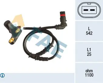 Handler.Part Sensor, wheel speed FAE 78190 1