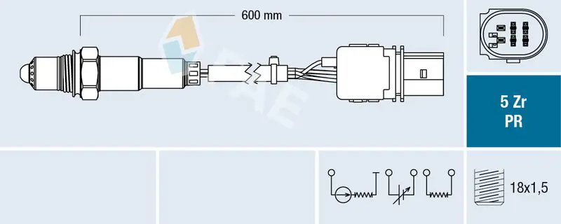 Handler.Part Lambda sensor FAE 75030 1