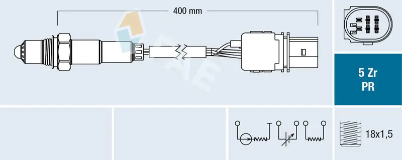 Handler.Part Lambda sensor FAE 75033 1