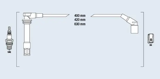 Handler.Part Ignition cable kit FAE 85768 1