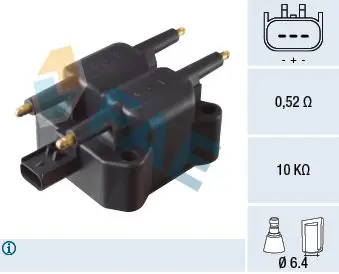 Handler.Part Ignition coil FAE 80349 1