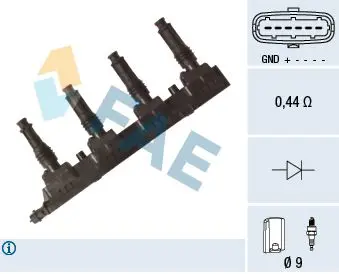 Handler.Part Ignition coil FAE 80350 1