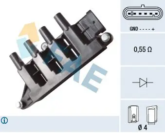 Handler.Part Ignition coil FAE 80340 1