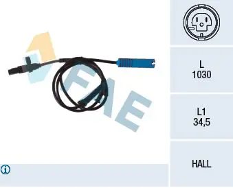 Handler.Part Sensor, wheel speed FAE 78339 1