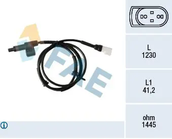 Handler.Part Sensor, wheel speed FAE 78355 1