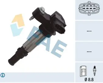 Handler.Part Ignition coil FAE 80355 1