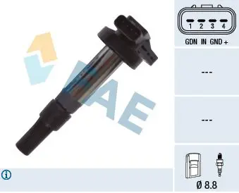 Handler.Part Ignition coil FAE 80361 1