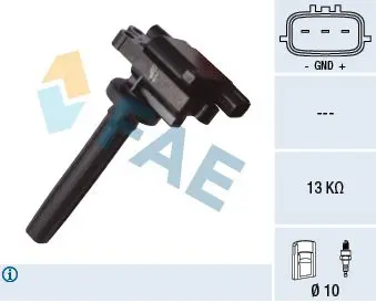 Handler.Part Ignition coil FAE 80365 1