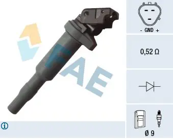 Handler.Part Ignition coil FAE 80281 1