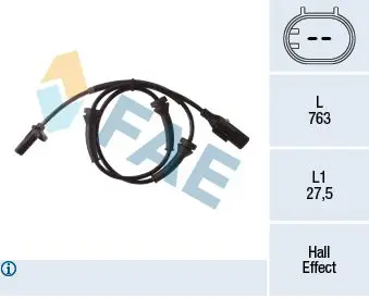 Handler.Part Sensor, wheel speed FAE 78299 1