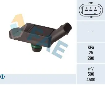 Handler.Part Sensor, intake manifold pressure FAE 15186 1